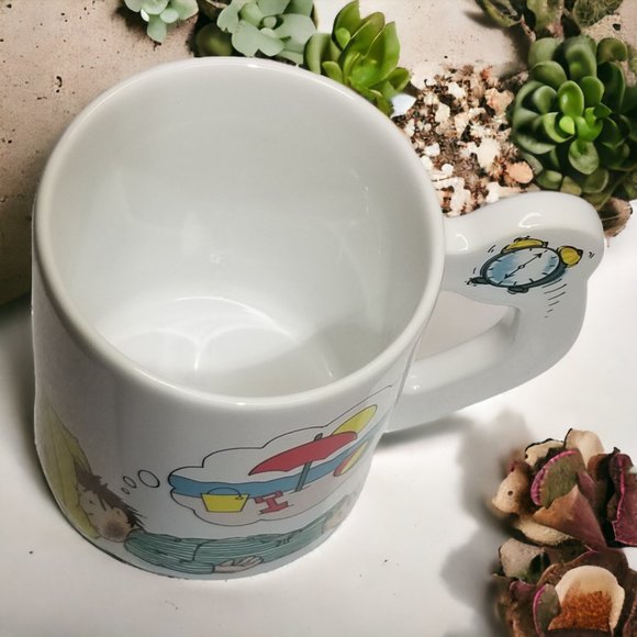 1991 Muggables Ceramic Footed Coffee Mug Humorous Collection Tea Hot Coco Cup - Picture 6 of 9